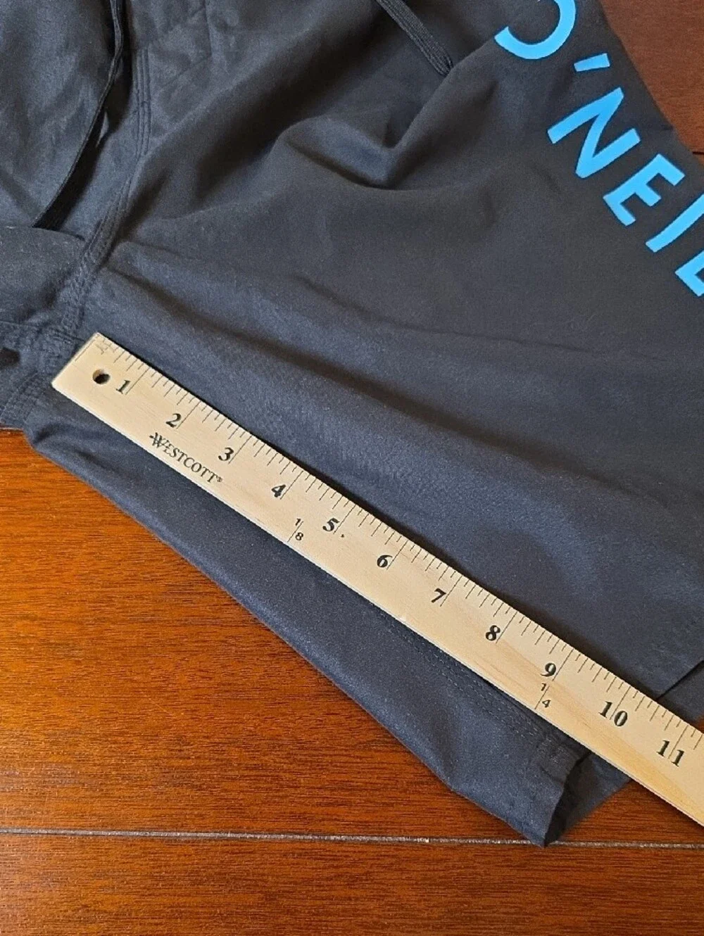 O'Neill Men’s Black Swim Board Shorts with Aqua Logo Size 34